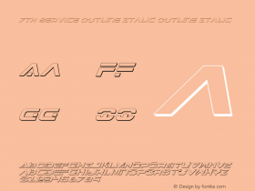 7th Service Outline Italic