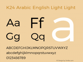 K24 Arabic English Light