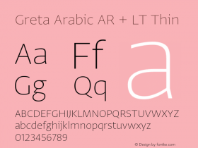 Greta Arabic AR + LT
