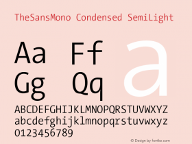 TheSansMono Condensed