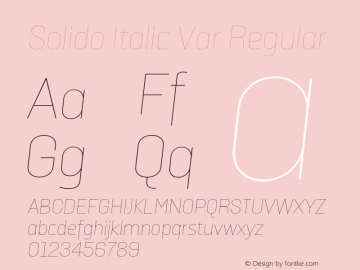 Solido Italic Var