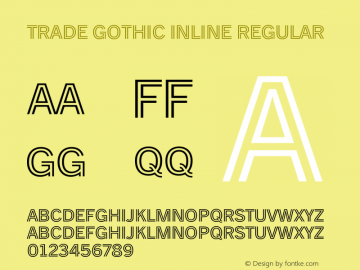 Trade Gothic Inline