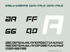 Early Warning Semi-Italic