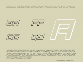 Early Warning Outline Italic