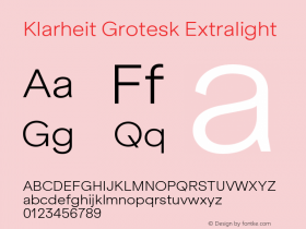 Klarheit Grotesk