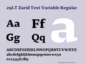 29LT Zarid Text Variable