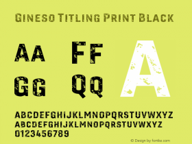 Gineso Titling Print
