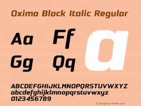 Oxima Black Italic