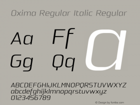 Oxima Regular Italic