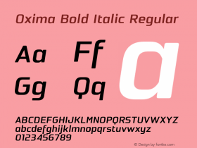 Oxima Bold Italic