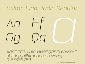 Oxima Light Italic