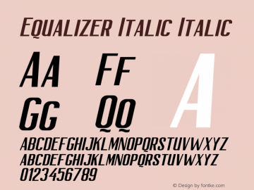 Equalizer Italic