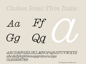 Caslon Ionic