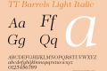 ☠TT Barrels Light Italic