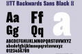 ☠TT Backwards Sans Black