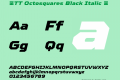 ☠TT Octosquares Black Italic