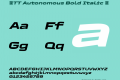 ☠TT Autonomous Bold Italic