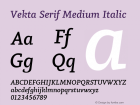 Vekta Serif