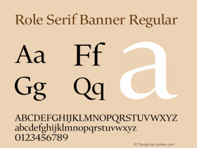 Role Serif Banner