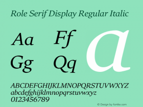 Role Serif Display