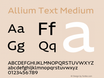 Allium Text