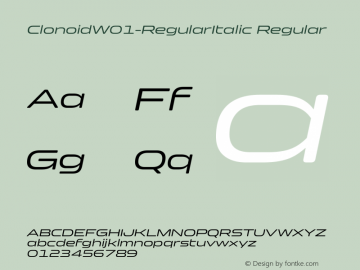 ClonoidW01-RegularItalic