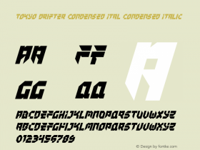 Tokyo Drifter Condensed Ital