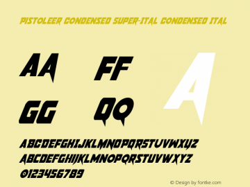 Pistoleer Condensed Super-Ital