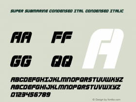 Super Submarine Condensed Ital