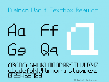 Digimon World Textbox
