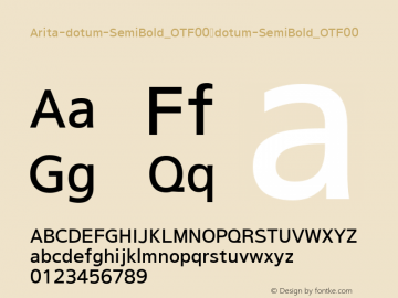 Arita-dotum-SemiBold_OTF00