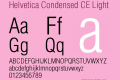 Helvetica Condensed CE