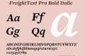 ☞FreightText Pro Bold Italic