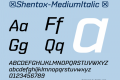 ☞Shentox-MediumItalic