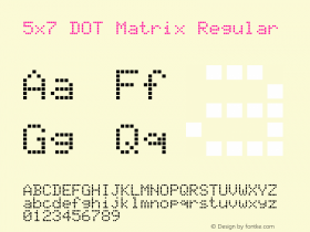 5x7 DOT Matrix