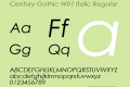 Century Gothic W01 Italic