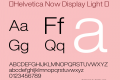 ☞Helvetica Now Display Light