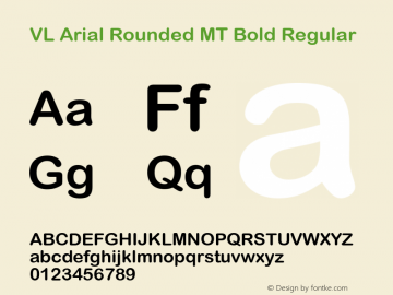 VL Arial Rounded MT Bold
