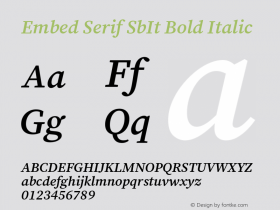Embed Serif SbIt