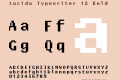 Lucida Typewriter 12