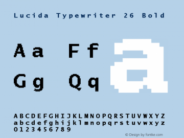 Lucida Typewriter 26