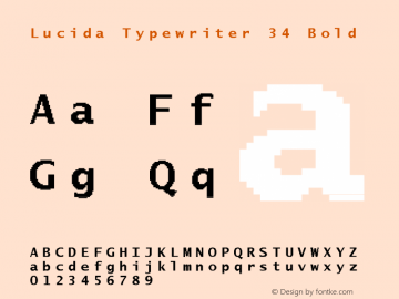 Lucida Typewriter 34