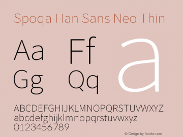 Spoqa Han Sans Neo