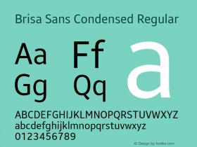 Brisa Sans Condensed