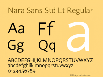 Nara Sans Std Lt