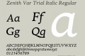 Zenith Var Trial Italic