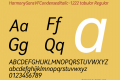 HarmonySansVFCondensedItalic-1222 tabular