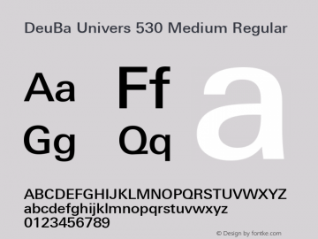DeuBa Univers 530 Medium