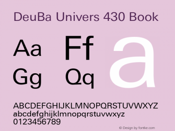 DeuBa Univers 430