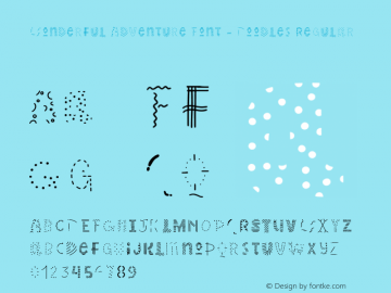 Wonderful Adventure Font - Doodles